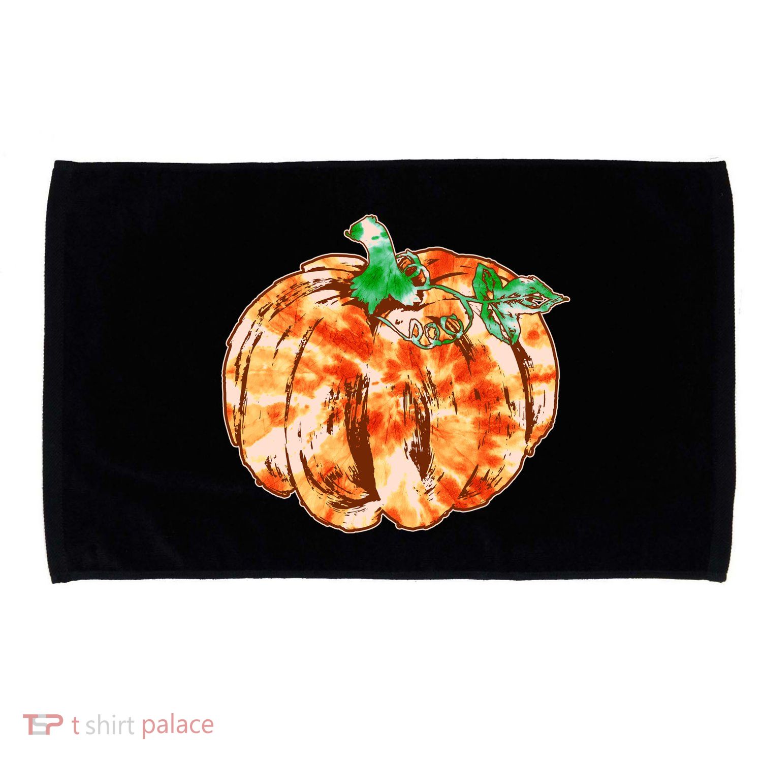 Tie Dye Fall Autumn Pumpkins Microfiber Hand Towel