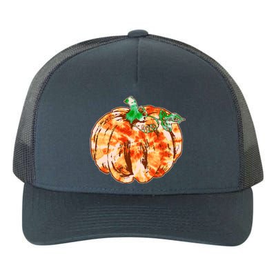 Tie Dye Fall Autumn Pumpkins Yupoong Adult 5-Panel Trucker Hat