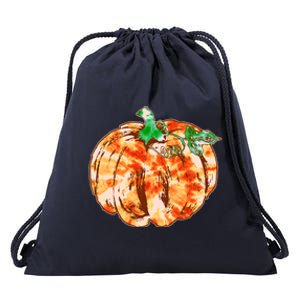 Tie Dye Fall Autumn Pumpkins Drawstring Bag