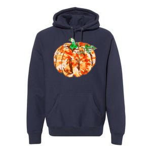 Tie Dye Fall Autumn Pumpkins Premium Hoodie