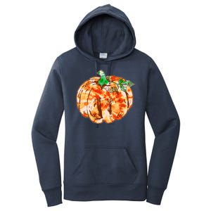 Tie Dye Fall Autumn Pumpkins Women's Pullover Hoodie