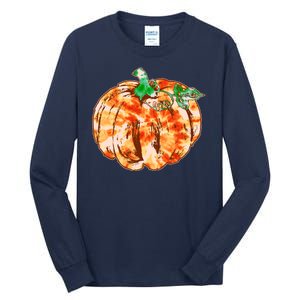 Tie Dye Fall Autumn Pumpkins Tall Long Sleeve T-Shirt