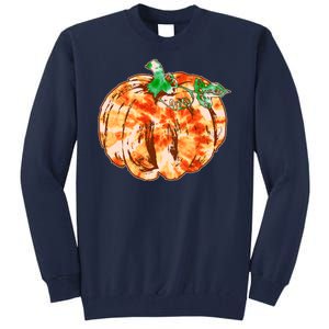 Tie Dye Fall Autumn Pumpkins Tall Sweatshirt