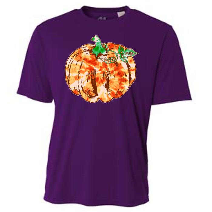 Tie Dye Fall Autumn Pumpkins Cooling Performance Crew T-Shirt