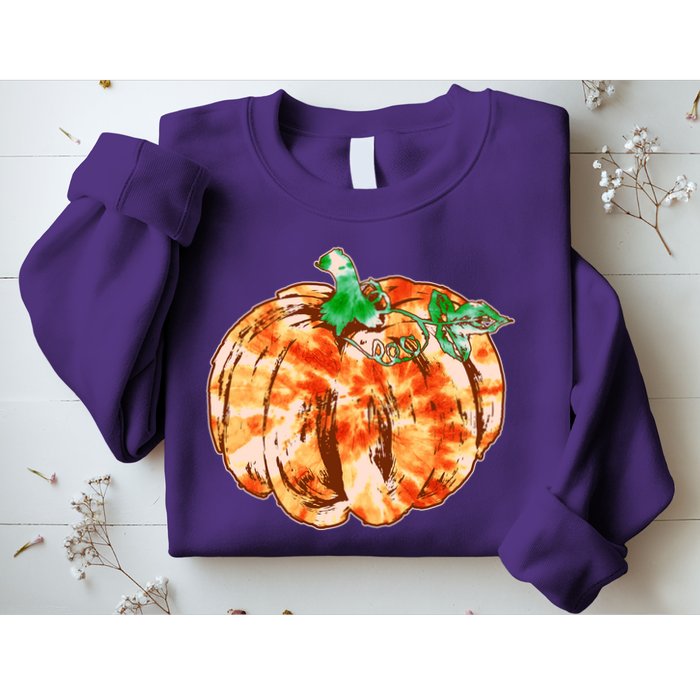 Tie Dye Fall Autumn Pumpkins Sweatshirt