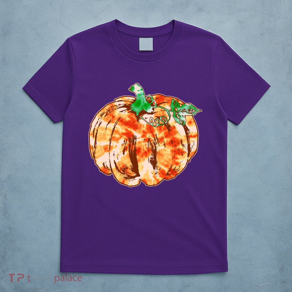 Tie Dye Fall Autumn Pumpkins T-Shirt