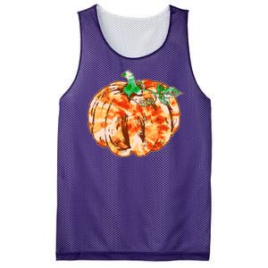 Tie Dye Fall Autumn Pumpkins Mesh Reversible Basketball Jersey Tank