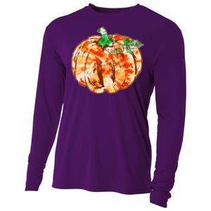 Tie Dye Fall Autumn Pumpkins Cooling Performance Long Sleeve Crew