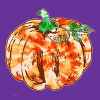 Tie Dye Fall Autumn Pumpkins Cooling Performance Long Sleeve Crew