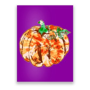 Tie Dye Fall Autumn Pumpkins Poster