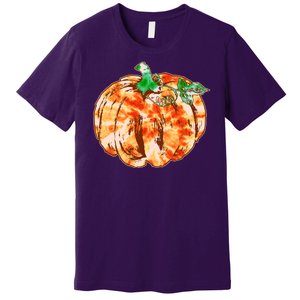 Tie Dye Fall Autumn Pumpkins Premium T-Shirt