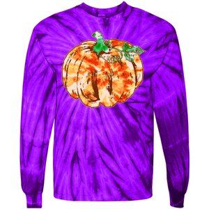 Tie Dye Fall Autumn Pumpkins Tie-Dye Long Sleeve Shirt