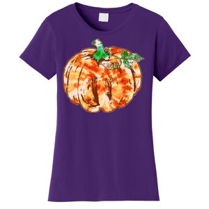 Tie Dye Fall Autumn Pumpkins Women's T-Shirt