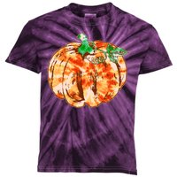 Tie Dye Fall Autumn Pumpkins Kids Tie-Dye T-Shirt