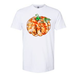 Tie Dye Fall Autumn Pumpkins Softstyle CVC T-Shirt