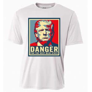 Trump Danger For The Deepbluestate Cooling Performance Crew T-Shirt