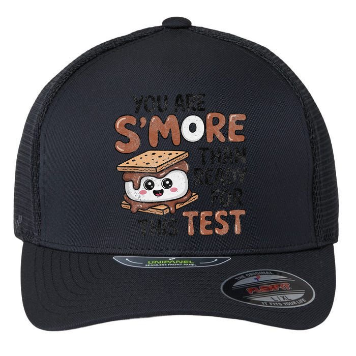 Testing Day Funny You Are SMore Than Ready For This Test Flexfit Unipanel Trucker Cap