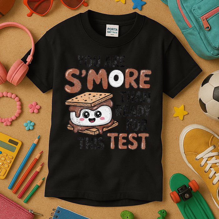 Testing Day Funny You Are SMore Than Ready For This Test Kids T-Shirt