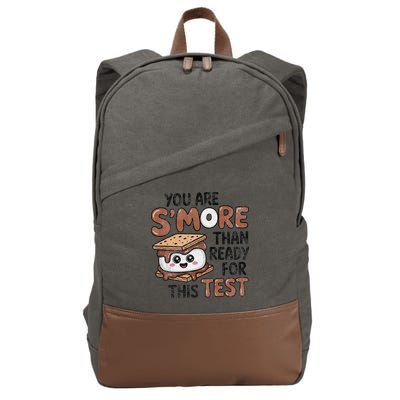 Testing Day Funny You Are SMore Than Ready For This Test Cotton Canvas Backpack