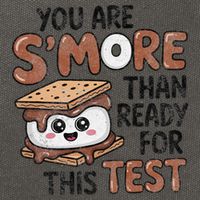 Testing Day Funny You Are SMore Than Ready For This Test Cotton Canvas Backpack
