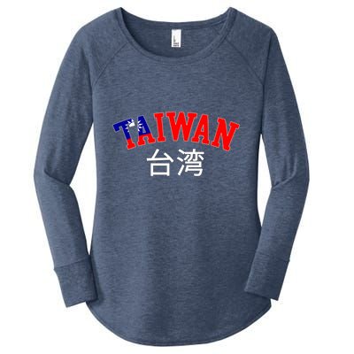 Taiwan Design For Taiwanese Taipei Lover Traveler Gift Women's Perfect Tri Tunic Long Sleeve Shirt