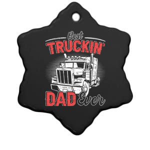 Truck Driver Fathers Day Gift Ceramic Star Ornament