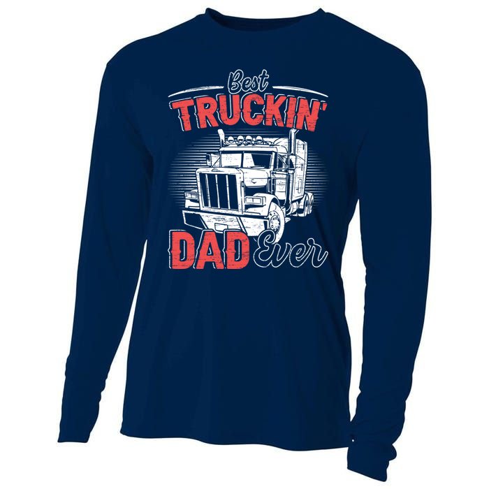 Truck Driver Fathers Day Gift Cooling Performance Long Sleeve Crew