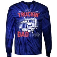 Truck Driver Fathers Day Gift Tie-Dye Long Sleeve Shirt