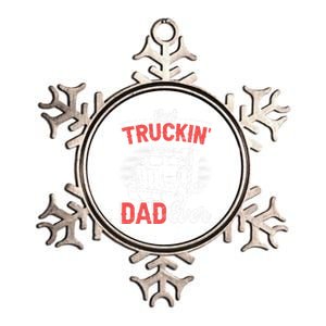 Truck Driver Fathers Day Gift Metallic Star Ornament