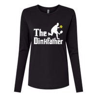 The Dinkfather Funny Pickleball Player Paddleball Lover Womens Cotton Relaxed Long Sleeve T-Shirt