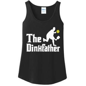 The Dinkfather Funny Pickleball Player Paddleball Lover Ladies Essential Tank