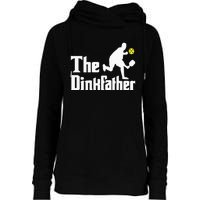 The Dinkfather Funny Pickleball Player Paddleball Lover Womens Funnel Neck Pullover Hood