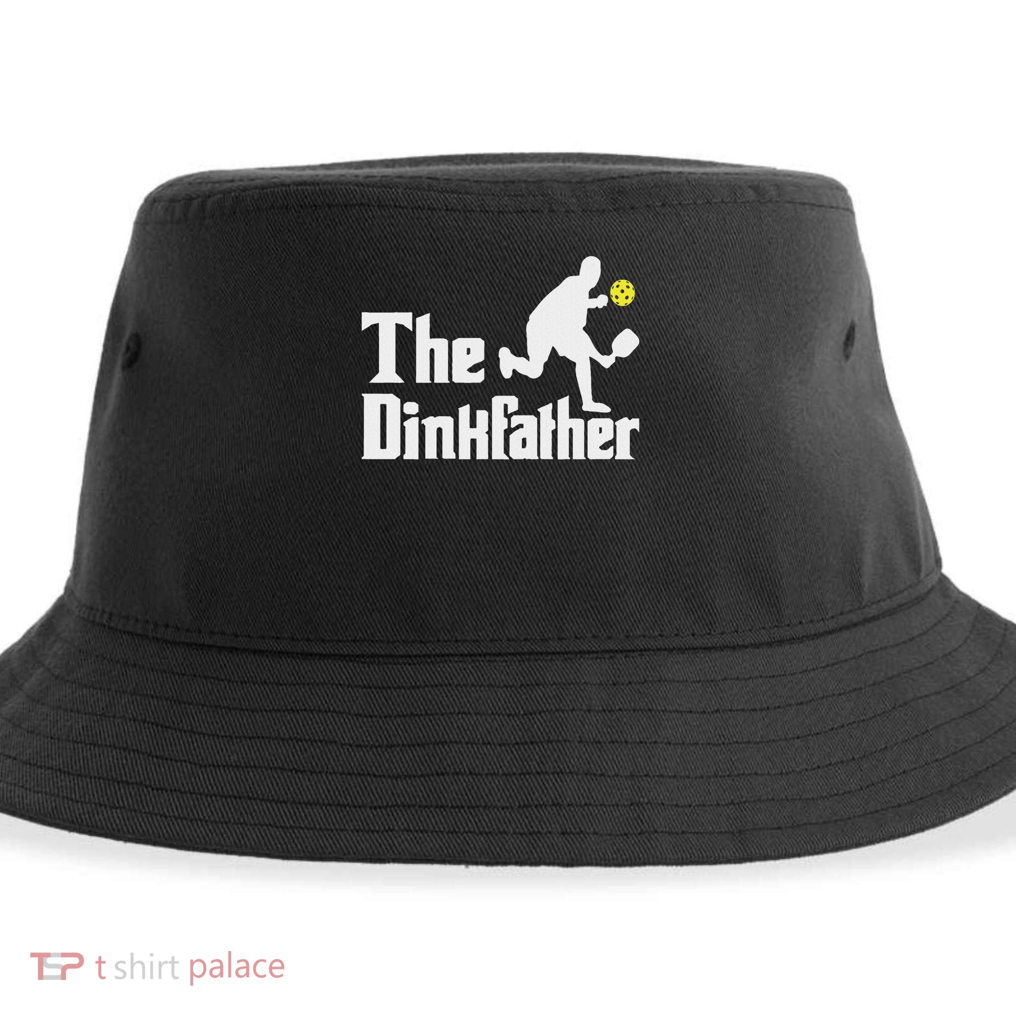 The Dinkfather Funny Pickleball Player Paddleball Lover Sustainable Bucket Hat