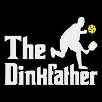 The Dinkfather Funny Pickleball Player Paddleball Lover Drawstring Bag