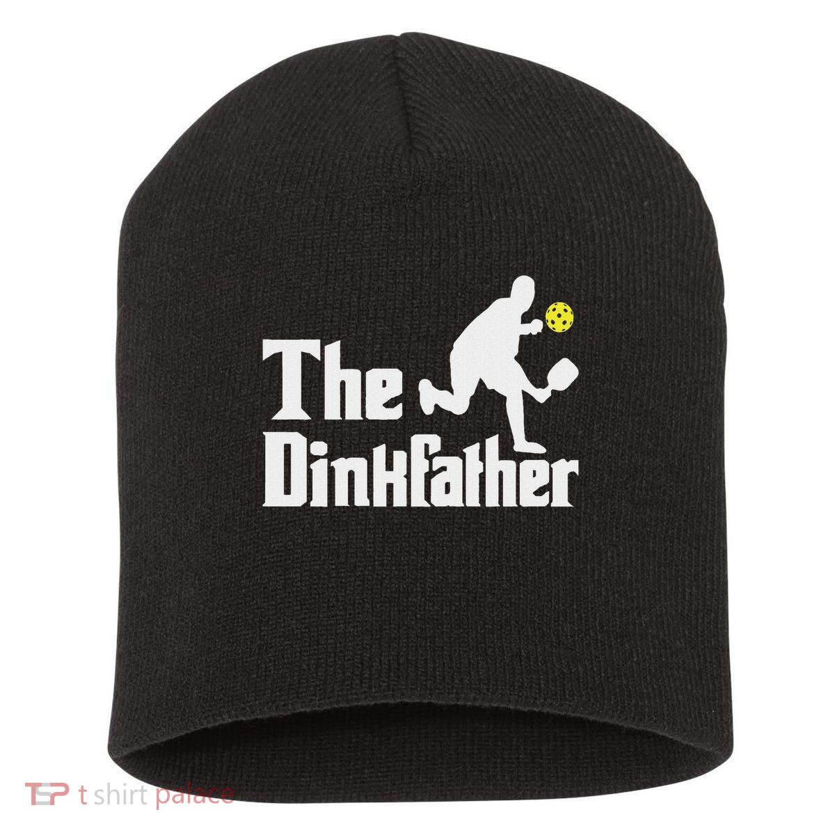 The Dinkfather Funny Pickleball Player Paddleball Lover Short Acrylic Beanie