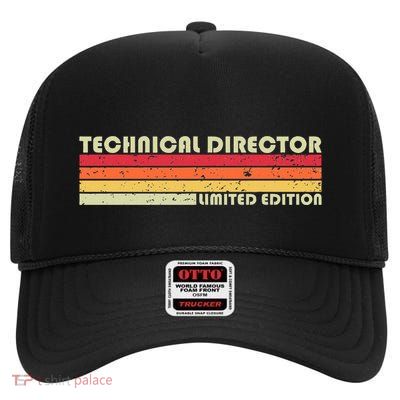 Technical Director Funny Job Title Birthday Worker Idea High Crown Mesh Back Trucker Hat