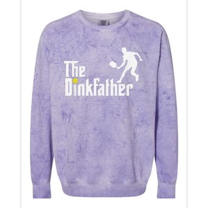 The Dink Father Pickleball Dad Funny Pickleball Colorblast Crewneck Sweatshirt