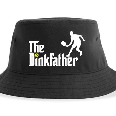 The Dink Father Pickleball Dad Funny Pickleball Sustainable Bucket Hat