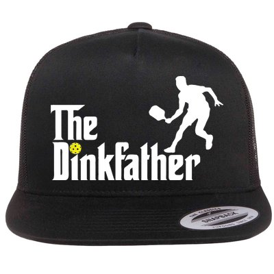 The Dink Father Pickleball Dad Funny Pickleball Flatbill Hat