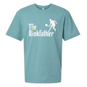 The Dink Father Pickleball Dad Funny Pickleball Sueded Cloud Jersey T-Shirt