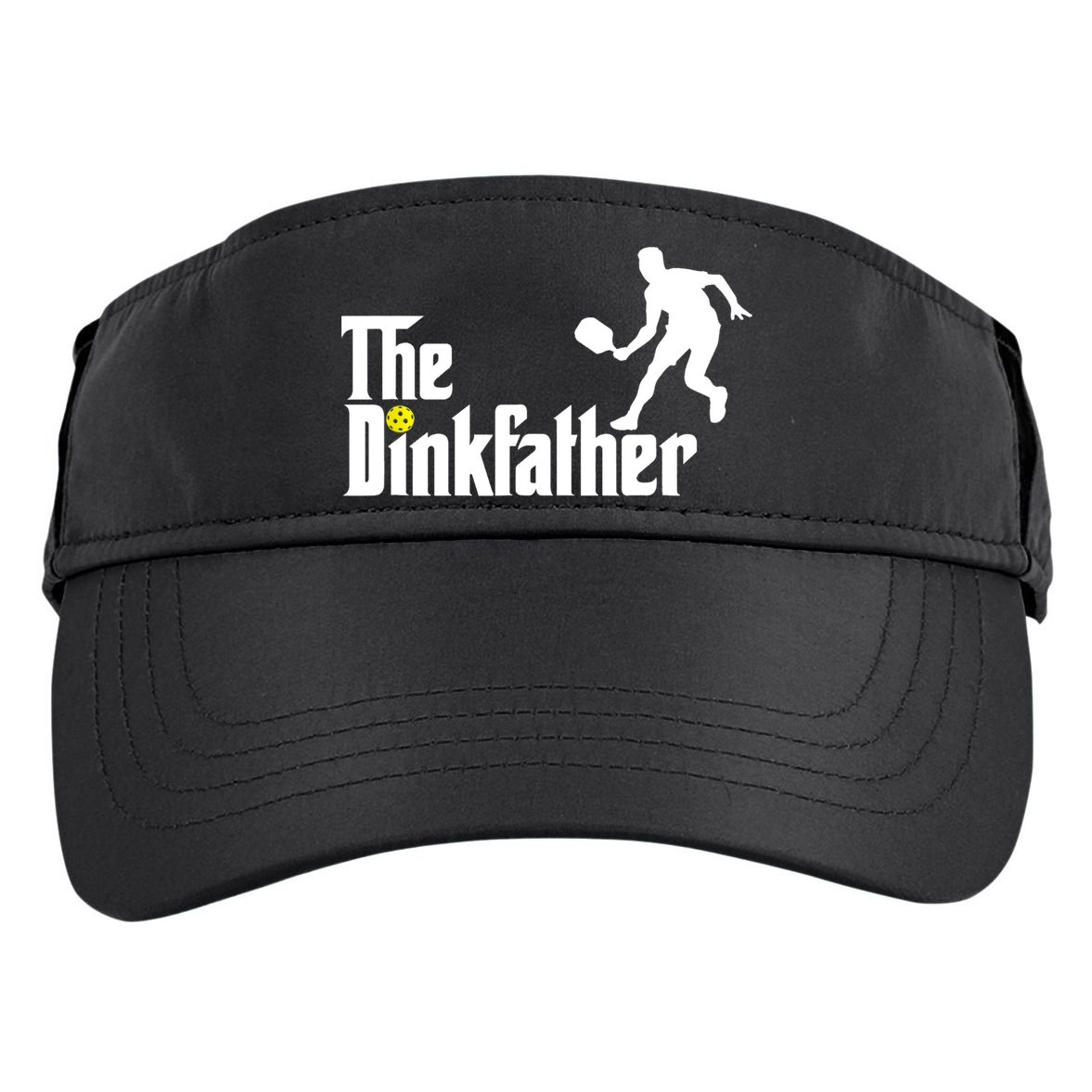 The Dink Father | Pickleball Dad | Funny Pickleball TShirt Adult Drive Performance Visor