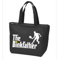 The Dink Father | Pickleball Dad | Funny Pickleball TShirt Zip Tote Bag