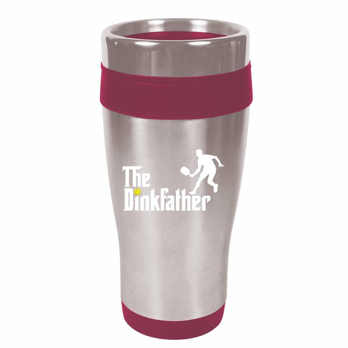 The Dink Father | Pickleball Dad | Funny Pickleball TShirt 16oz Travel Tumbler