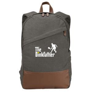 The Dink Father | Pickleball Dad | Funny Pickleball TShirt Cotton Canvas Backpack