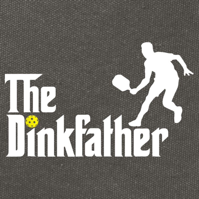 The Dink Father | Pickleball Dad | Funny Pickleball TShirt Cotton Canvas Backpack