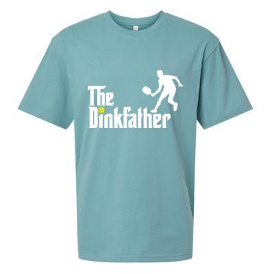 The Dink Father | Pickleball Dad | Funny Pickleball TShirt Sueded Cloud Jersey T-Shirt