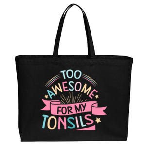 Tonsillectomy Design For With Removed Tonsils Cotton Canvas Jumbo Tote