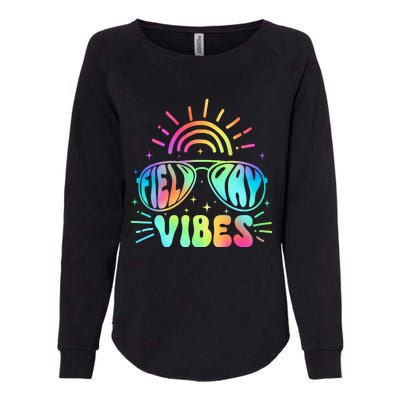 Tie Dye Field Day Vibes Last Day Of School Field Day Teacher Students Womens California Wash Sweatshirt