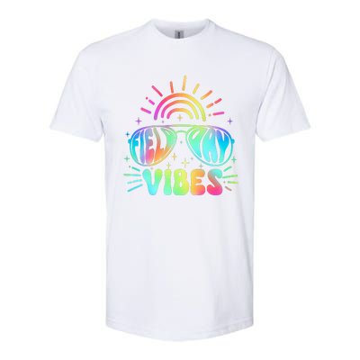 Tie Dye Field Day Vibes Last Day Of School Field Day Teacher Students Softstyle® CVC T-Shirt