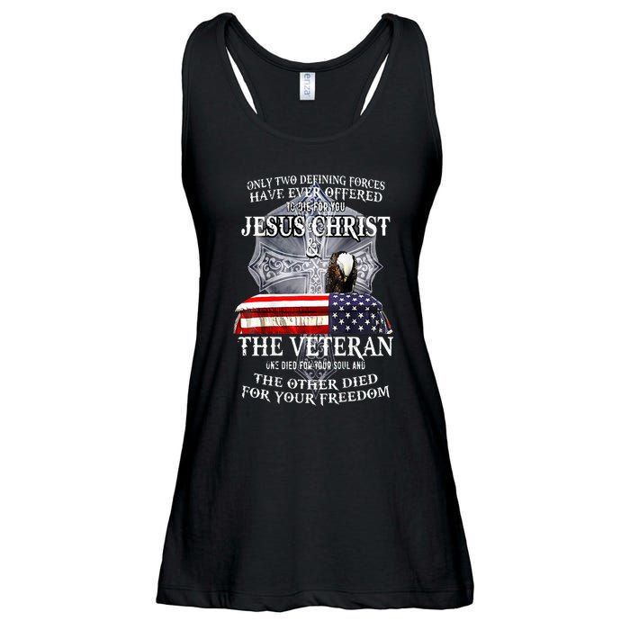 Two Defining Forces Have Ever Offered To Die For You Ladies Essential Flowy Tank